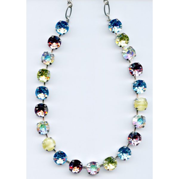 Necklace By Mariana Woman Dazzling Light Amethyst and Rose Swarovski Crystals