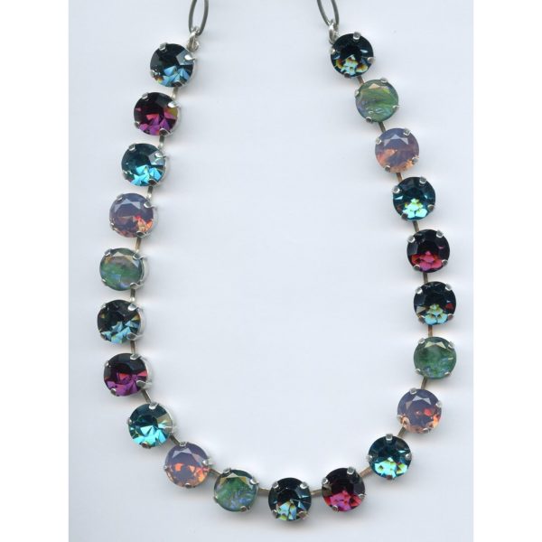 Necklace By Mariana Woman Fashionable Topaz and Champagne Swarovski Crystals