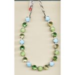 Necklace By Mariana Woman Graceful Green Opal Swarovski Crystals - Image 2