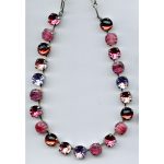 Necklace By Mariana Woman Chic Purple Opal and Turq Swarovski Crystals