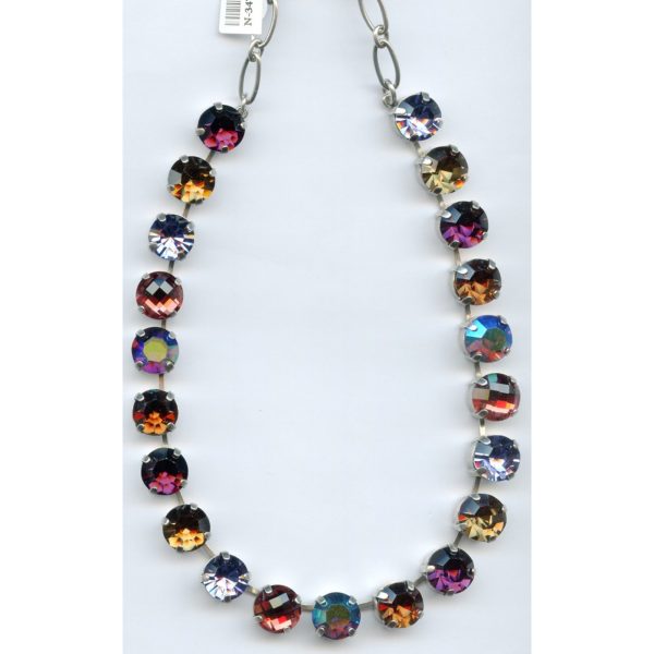 Necklace By Mariana Woman Chic Amethyst and Colorado Topaz Swarovski Crystals