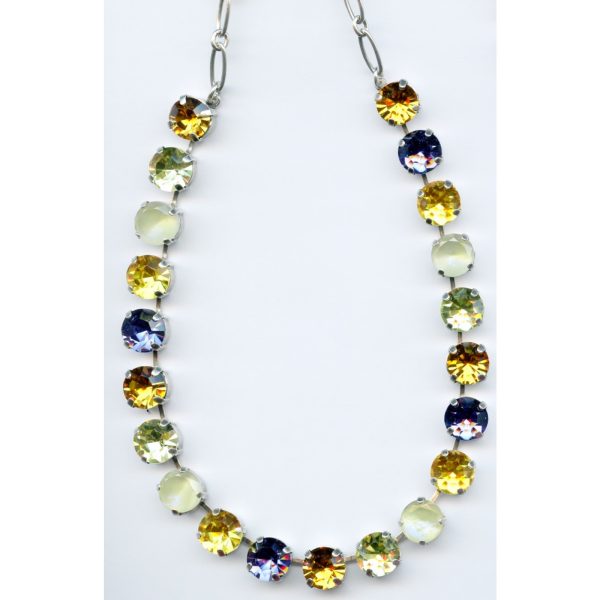 Necklace By Mariana Woman Distinctive Coral and Orange Swarovski Crystals