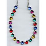 Necklace By Mariana Woman Luminous Topaz and Siam Swarovski Crystals