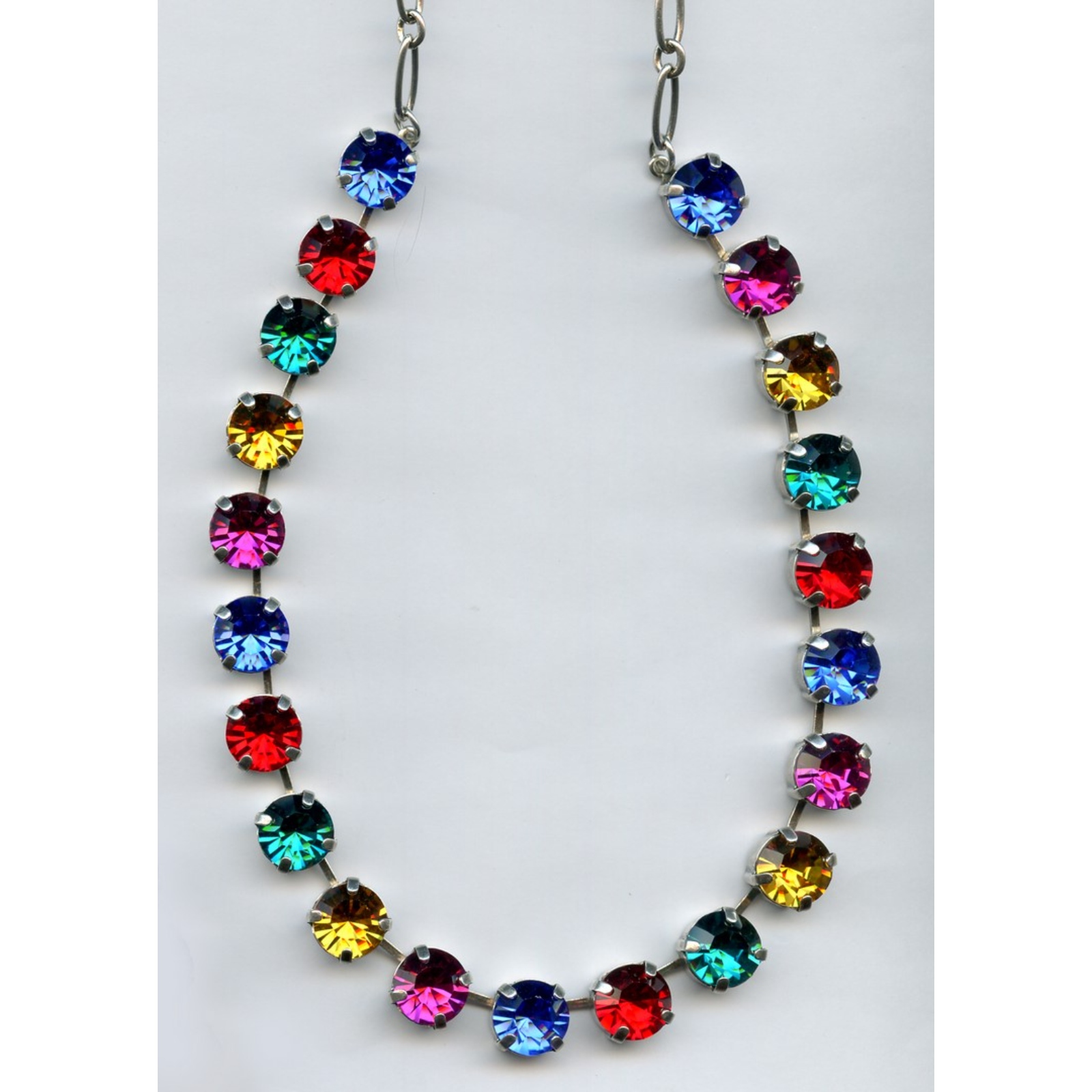 N-3474-10370-SP-2 Necklace By Mariana Woman Luminous Topaz and Siam Swarovski Crystals - Image 1
