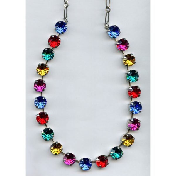 Necklace By Mariana Woman Luminous Topaz and Siam Swarovski Crystals
