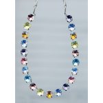 Necklace By Mariana Woman Distinctive Chalk White Swarovski Crystals