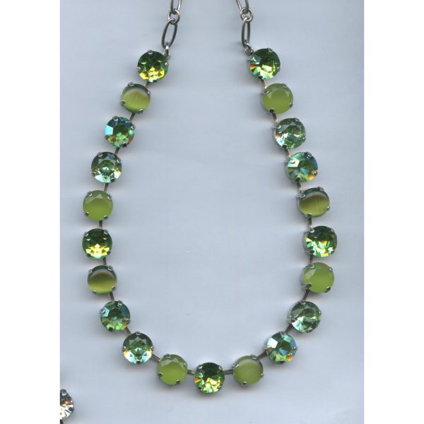 Necklace By Mariana Woman Chic Quartz Mineral and Yellow Opal Swarovski Crystals