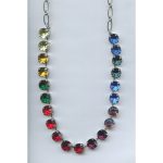 Necklace By Mariana Woman Delicate Amethyst and Siam Swarovski Crystals
