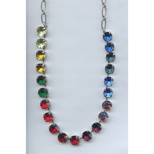 Necklace By Mariana Woman Delicate Amethyst and Siam Swarovski Crystals