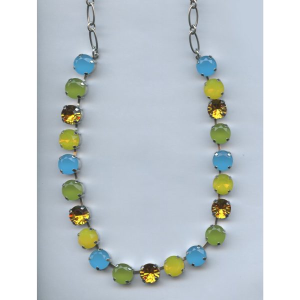 Necklace By Mariana Woman Lovely Topaz and Aquamarine Swarovski Crystals