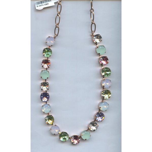 Necklace By Mariana Woman Refined Light Amethyst and Clear Swarovski Crystals
