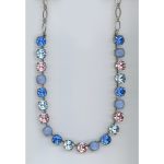 Necklace By Mariana Woman Air Blue Opal and Sapphire and Swarovski Crystals - Image 2