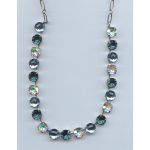 Necklace By Mariana Woman Charming Light Blue Faceted and AB Swarovski Crystals