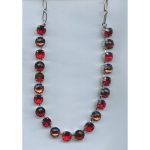Necklace By Mariana Woman Feminine Siam and Ruby and Burgundy Swarovski Crystals