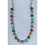 Necklace By Mariana Woman Beautiful Topaz and Blue Zircon Swarovski Crystals - Image 2