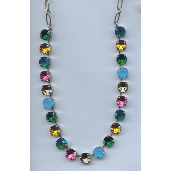 Necklace By Mariana Woman Beautiful Topaz and Blue Zircon Swarovski Crystals