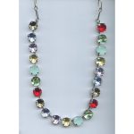 Necklace By Mariana Woman Stunning Denim blue and violet Swarovski Crystals - Image 2