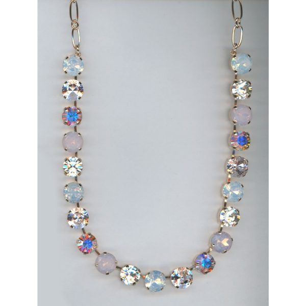 Necklace By Mariana Woman Rosewater Opalescent and Clear and Swarovski Crystals