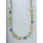 Necklace By Mariana Woman Yellow Opalescent and Green and Swarovski Crystals