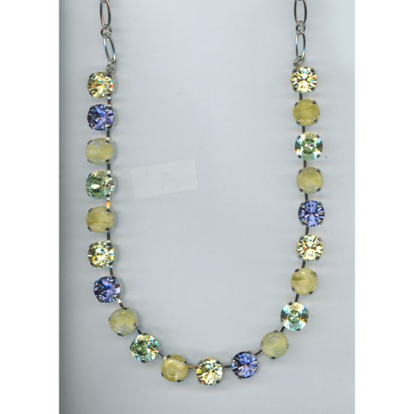 Necklace By Mariana Woman Yellow Opalescent and Green and Swarovski Crystals
