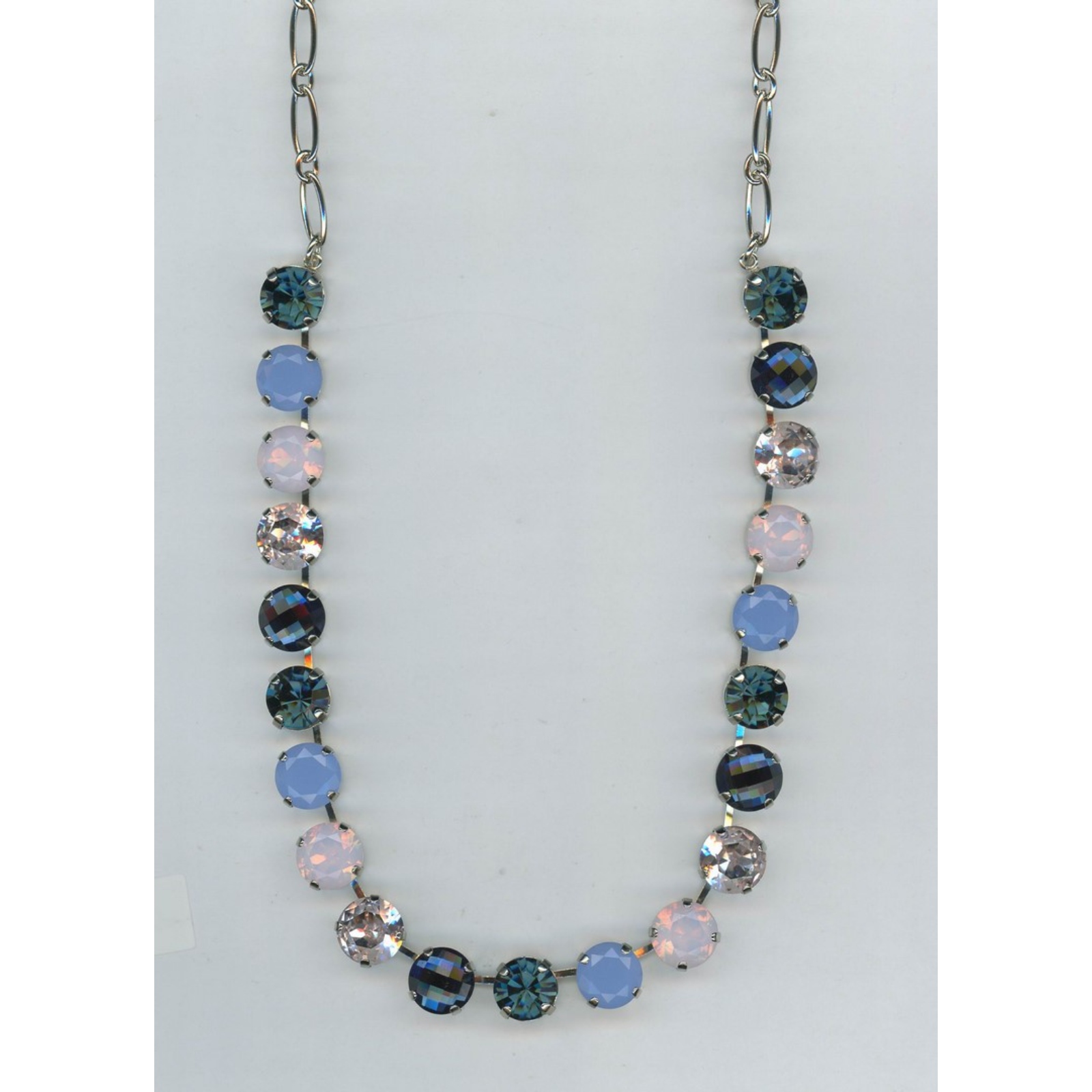 N-3474-1118-SP-2 Necklace By Mariana Woman Chic Montana Blue and Golden Shadow Swarovski Crystals - Image 1