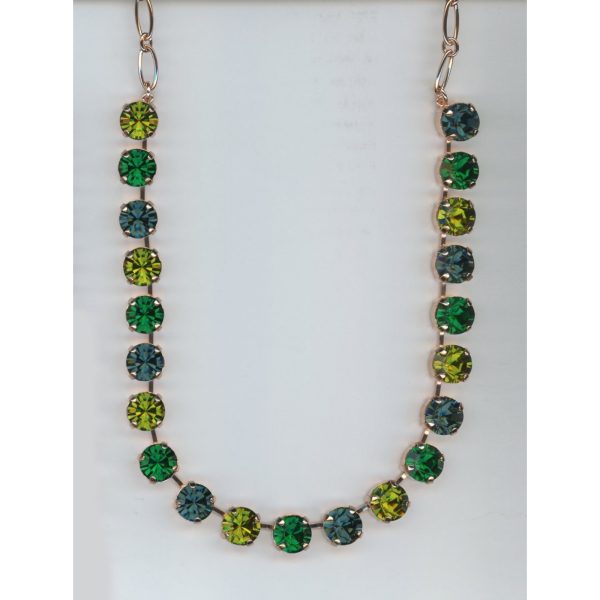 Necklace By Mariana Woman Montana Blue and Emerald and Swarovski Crystals