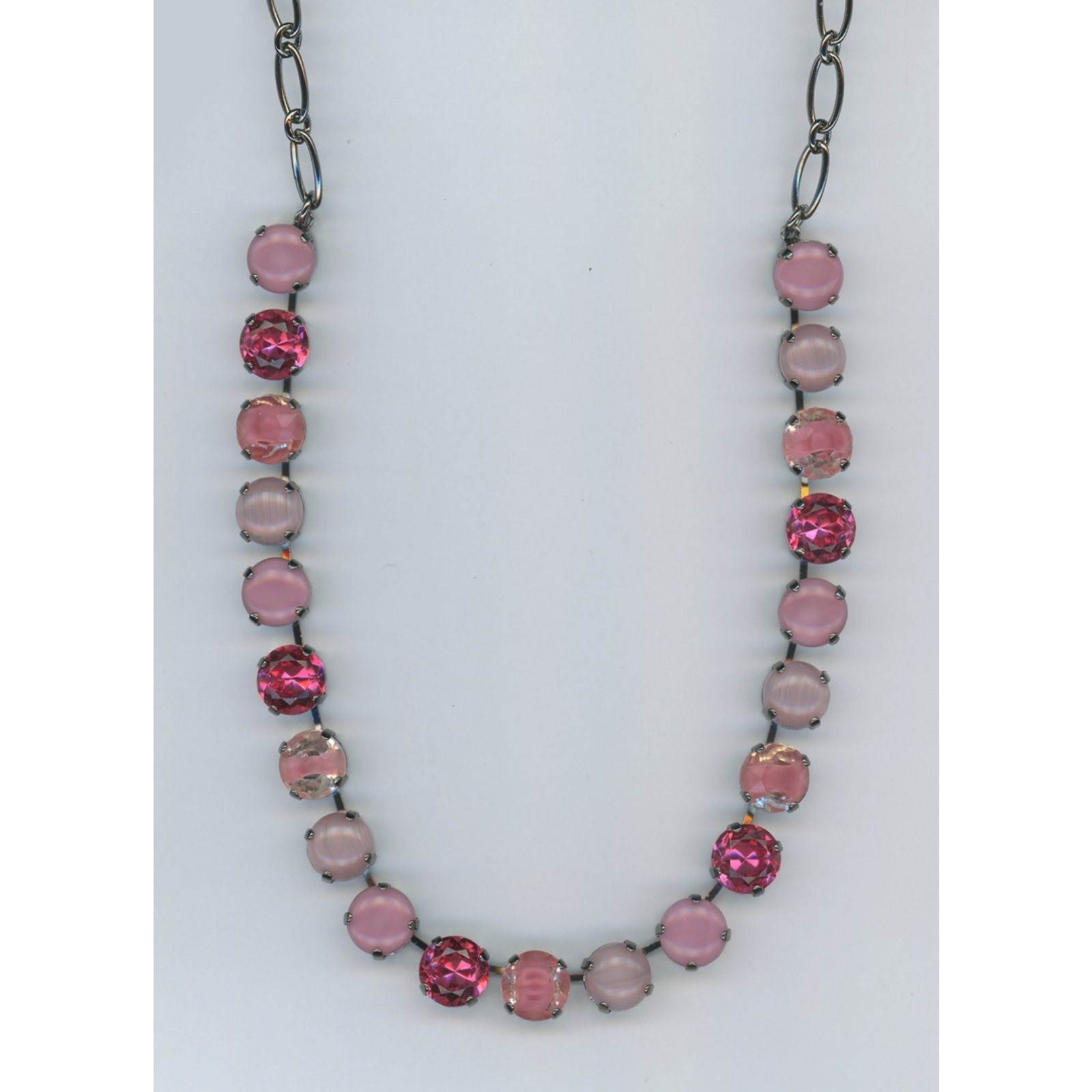 N-3474-114-SP Necklace By Mariana Woman Timeless Opaque Rose Swarovski Crystals - Image 1