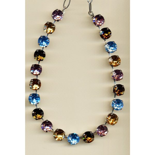 Necklace By Mariana Woman Sophisticated Topaz and and Violet Swarovski Crystals