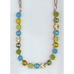 Necklace By Mariana Woman Feminine Blue Opal and Ocean Delite Swarovski Crystals