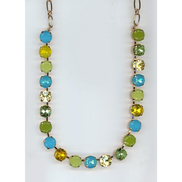 Necklace By Mariana Woman Feminine Blue Opal and Ocean Delite Swarovski Crystals