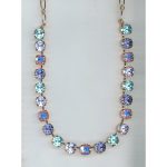 Necklace By Mariana Woman Exquisite Sapphire and AB Swarovski Crystals