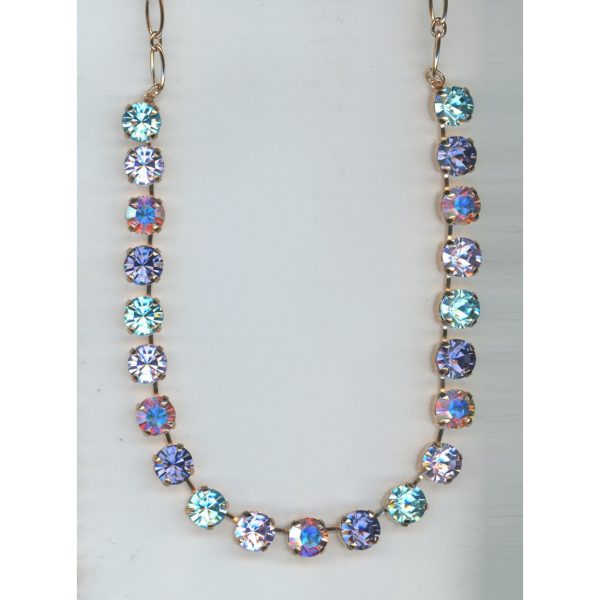 Necklace By Mariana Woman Exquisite Sapphire and AB Swarovski Crystals