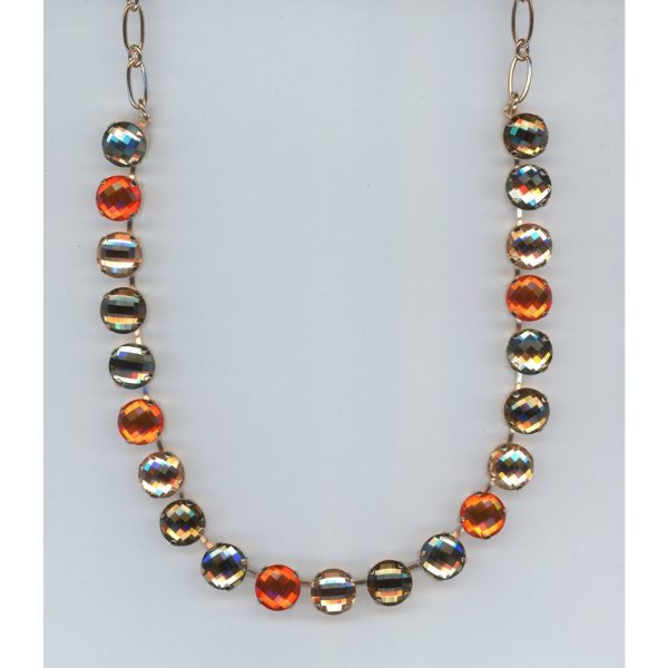 Necklace By Mariana Woman Faceted :ight Topaz and Faceted Swarovski Crystals