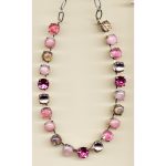 Necklace By Mariana Woman Dazzling Shades of Pink Swarovski Crystals - Image 2