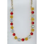 Necklace By Mariana Woman Eye-Catching White Opal and Siam Swarovski Crystals - Image 2