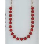 Necklace By Mariana Woman Romantic Cherry Red Swarovski Crystals