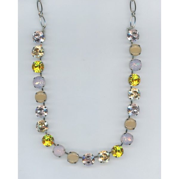 Necklace By Mariana Woman Refined Rose Opal and Rose Delite Swarovski Crystals