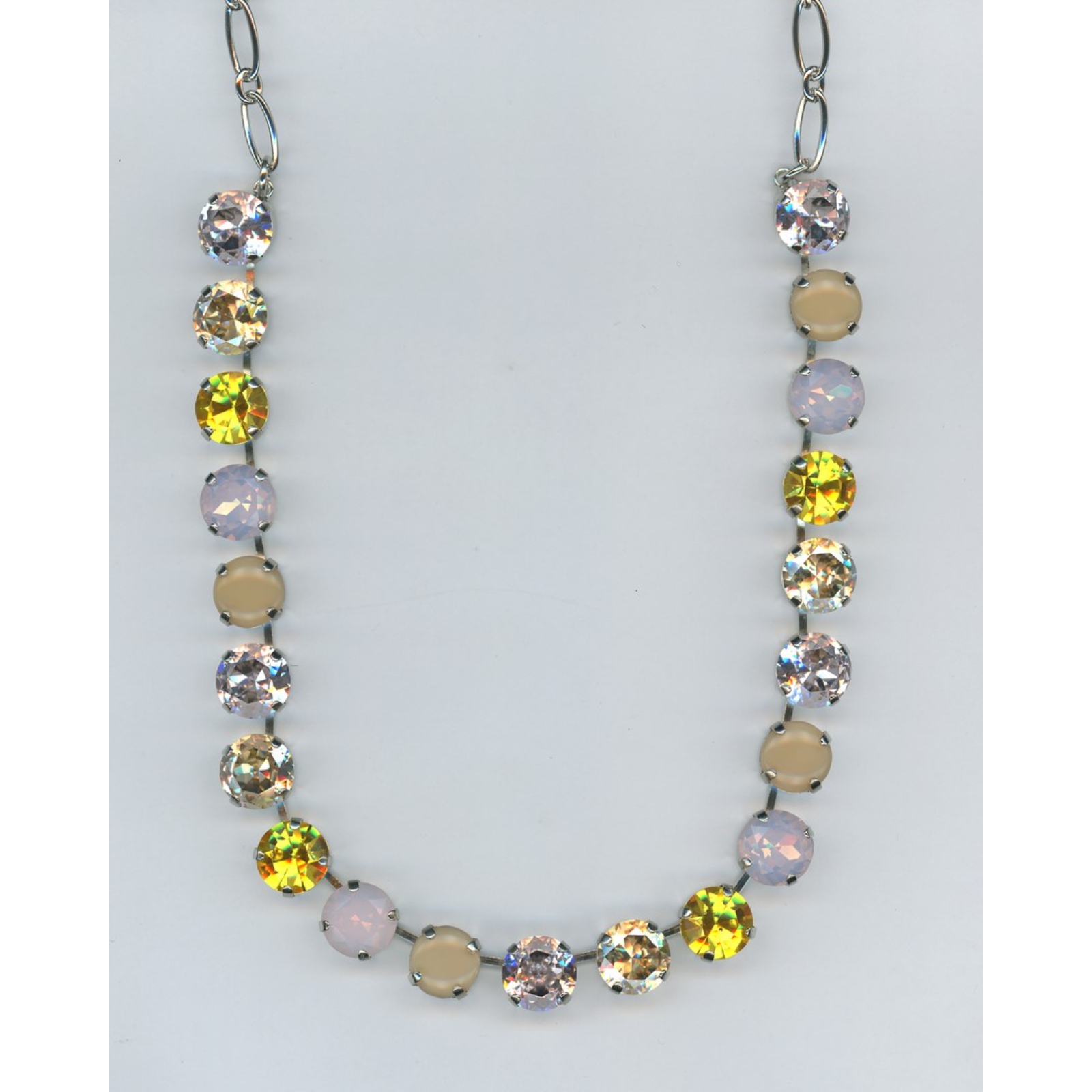 N-3474-1306-SP-2 Necklace By Mariana Woman Refined Rose Opal and Rose Delite Swarovski Crystals - Image 1