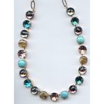 Necklace By Mariana Woman Caribbean Blue Opal and Blue Zircon Swarovski Crystals - Image 2