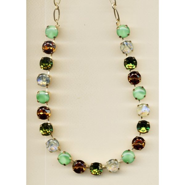 Necklace By Mariana Woman Classic Sapphire and Light Amethyst Swarovski Crystals