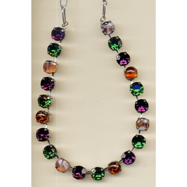 Necklace By Mariana Woman Romantic Red and Purple Swarovski Crystals