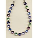 Necklace By Mariana Woman Delicate Deep Purple and Lavender Swarovski Crystals - Image 2