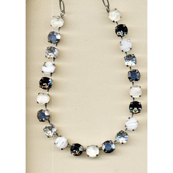 Necklace By Mariana Woman Exquisite Pearl and Clear Swarovski Crystals