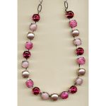 Necklace By Mariana Woman Chic Rosewater Opal and Rose Swarovski Crystals - Image 2