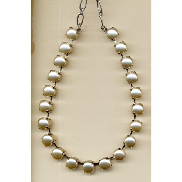 Necklace By Mariana Woman Contemporary Cream pearl Swarovski Crystals