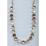 Necklace By Mariana Woman Light Colorado Topaz and Light Swarovski Crystals - Image 2