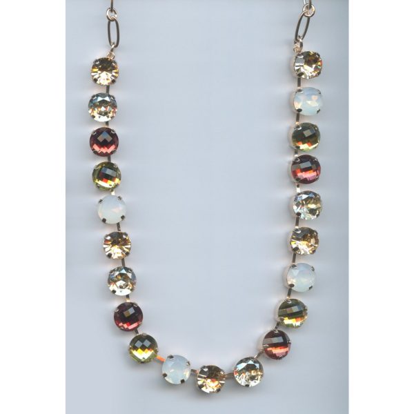 Necklace By Mariana Woman Light Colorado Topaz and Light Swarovski Crystals