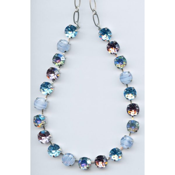 Necklace By Mariana Woman Sparkling Light Amethyst and Turq Swarovski Crystals