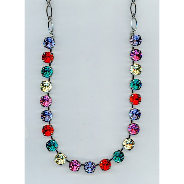 Necklace By Mariana Woman Stunning and Coral and Teal Swarovski Crystals