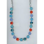 Necklace By Mariana Woman Caribbean Blue Opal and Laguna Swarovski Crystals - Image 2